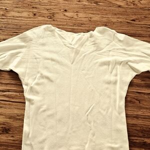 Milano Cashmere Cream Quarter Sleeve Sweater